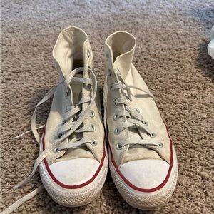 Converse White High-Top Sneakers